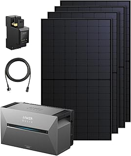 Anker SOLIX 3 Pro Solarbank+4×500W Solarpanels+Smart Meter Gen 2 | 4 MPPT 3600W, auf bis zu 16kW…