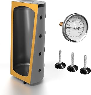 SUNEX® Pufferspeicher 500L für Heizung und Warmwasser, ohne Wärmetauscher, bis 95°C, 3 bar, m…