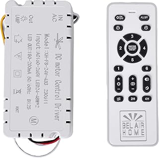 Bel Air Home – Fernbedienungs- und Controller-Set für Lüfter mit Gleichstrommotor – Hochfrequen…