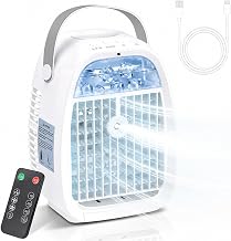 Mobile Klimaanlage 1100ML, Luftkühler mit Wasserkühlung ohne Abluftschlauch, Mini Klimaanlage 4…