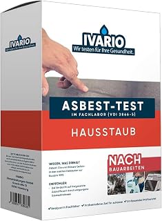 IVARIO Asbest-Test Hausstaub/Raumluft | Bei Verdacht auf freigesetzte Asbestfasern, im deutschen …