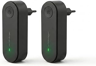 Luftreiniger Steckdose Ionisator Filterlos (Schwarz,2) | 0€ Folgekosten, <25dB Leiser Geruchsen…