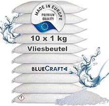 Bluecraft 10x 1kg Luftentfeuchter Nachfüllpack Entfeuchter Granulat im Vliesbeutel Raumentfeucht…