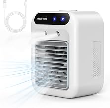 Klimaanlage Mobile, leise Tragbare Klimaanlage, 500ml-Luftkühler, 2 Geschwindigkeitsstufen, 2 Ne…
