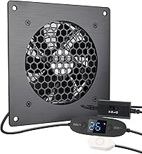 USB-Lüfter 120MM, Digitalanzeige temperaturgesteuertes leises Lüftersystem 5V-Lüfter mit moder…