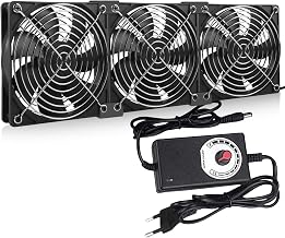 120mm Lüfter mit Geschwindigkeitskontrolle 220V Bürstenloser Kühlungslüfter mit Metallabdecku…