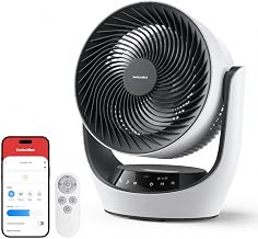 SwitchBot USB Tischventilator, leistungsstarker 24 dB leiser Batterie-Umluftventilator, Kompatibe…