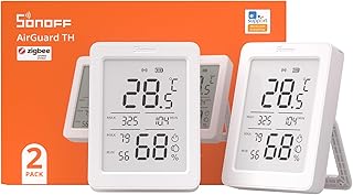 SONOFF AirGuard TH SNZB-02DR2 Zigbee-Temperatur-und Luftfeuchtigkeitssensor, LCD-Display, Thermom…