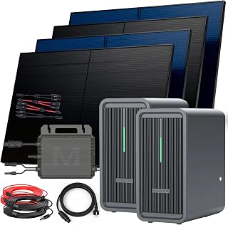 SUNNIVA® 2000W Balkonkraftwerk mit 4.48 kWh Speicher MARSTEK 2x B2500-D, BIFAZIAL FULLBLACK komp…