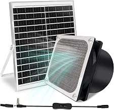 RUIZHI Solar Ventilator, Wasserdichter Solarlüfter mit Luftschlauch | Solar Abluftventilator fü…