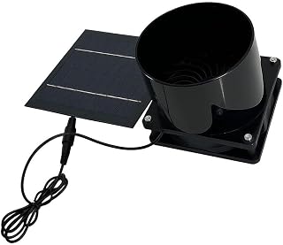 20 W solarbetriebener Abluftventilator mit Flanschhalterung, Lüftungsventilator für Badezimmer,…