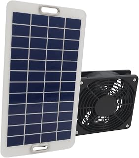 30 W solarbetriebenes Ventilator-Set mit 6 V Panel für Hühner-Kühlsystem, Hundehütte, Gewäch…