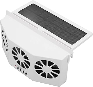 VBESTLIFE Solar-Autoventilator, 3-Lüfter-Autokühler mit Solarbetrieb, Auto-Abluftventilator Zur…