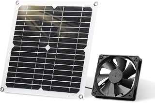 Solarpanel Fan Kit, 12W wetterfest mit DC Fan für kleine Hühnerställe, Gewächshäuser, Schupp…