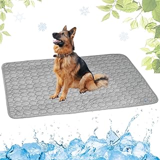 Kühlmatte Hunde, Selbstkühlende Hundematte, Kühldecke Katzen, Ungiftig Kühlkissen für Hausti…