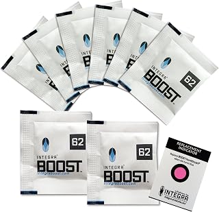 IntegraTM Boost Integra Boost 62 – 8 x 8 g Feuchtigkeitsregler I 2-Wege-Luftbefeuchter mit Anze…